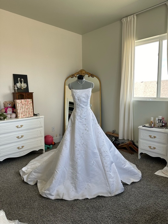 Christina Wu Dresses & Skirts - Christina Wu White Strapless A-Line Wedding Gown